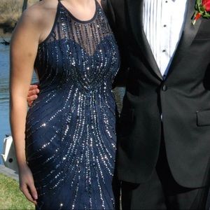 David’s Bridal Beaded Gown *worn once*